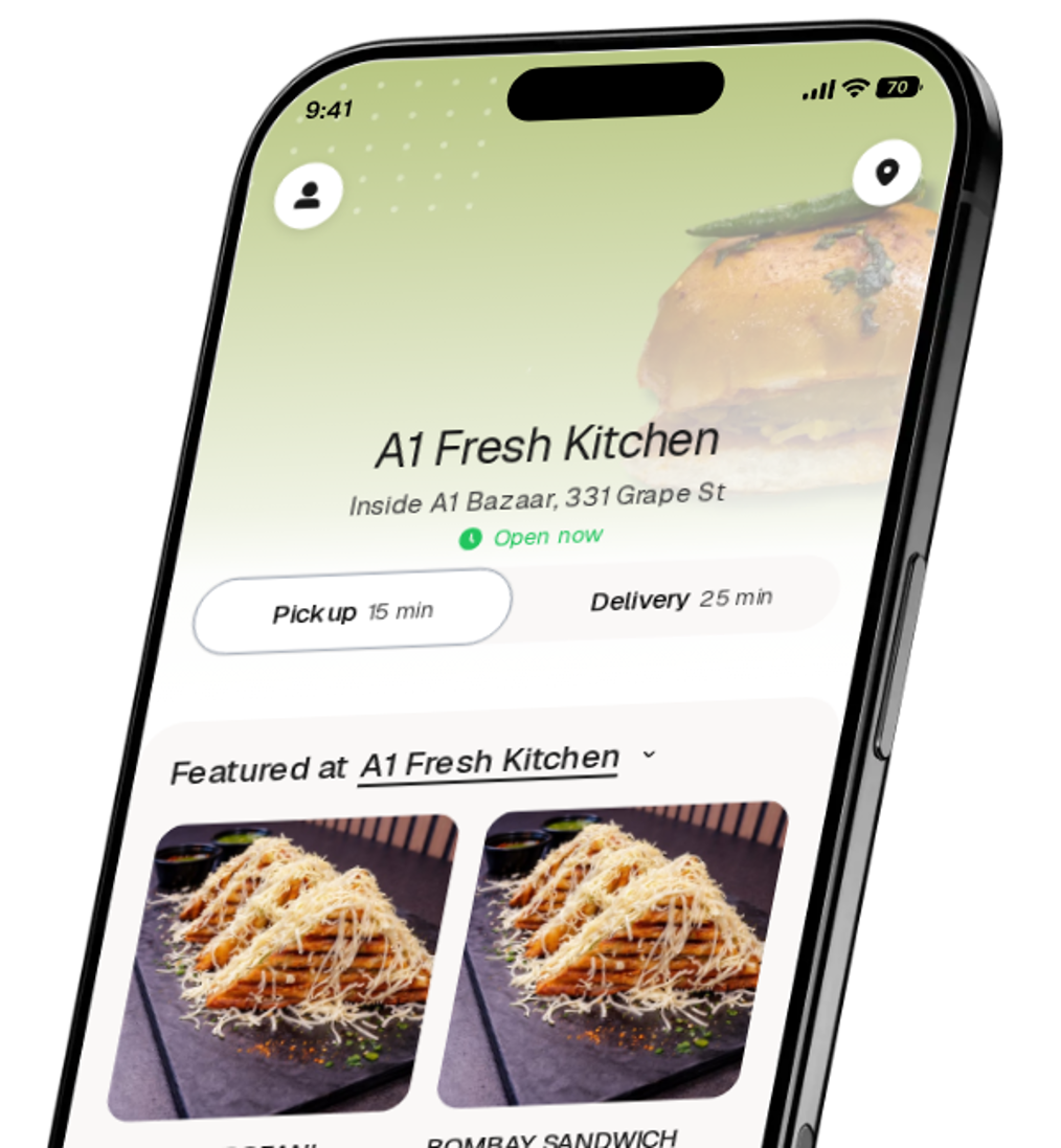 A1 Fresh Kitchen app preview