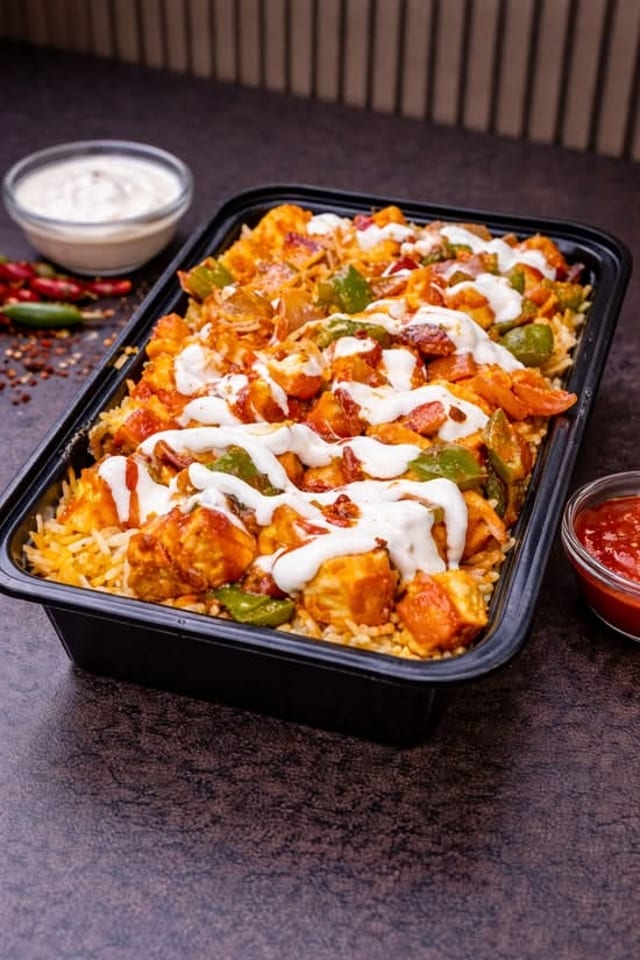 Paneer Rice Platter.